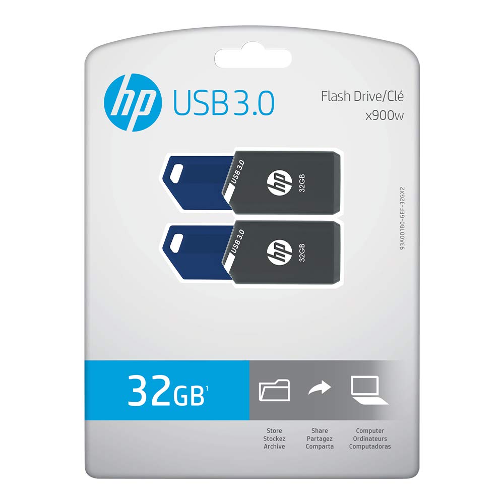 Hp 32Gb X900W Usb 3.0 Flash Drive 2 Pack