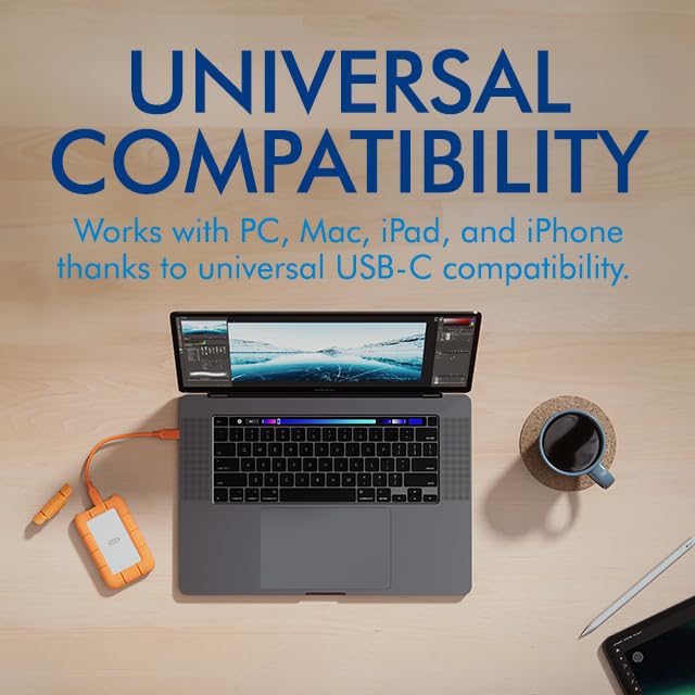 Lacie Rugged Mini Ssd 2Tb Solid State Drive - Usb 3.2 Gen 2X2, Speeds Up To 2000Mb/S, Compatible With Pc, Mac, And Ipad (Stmf200