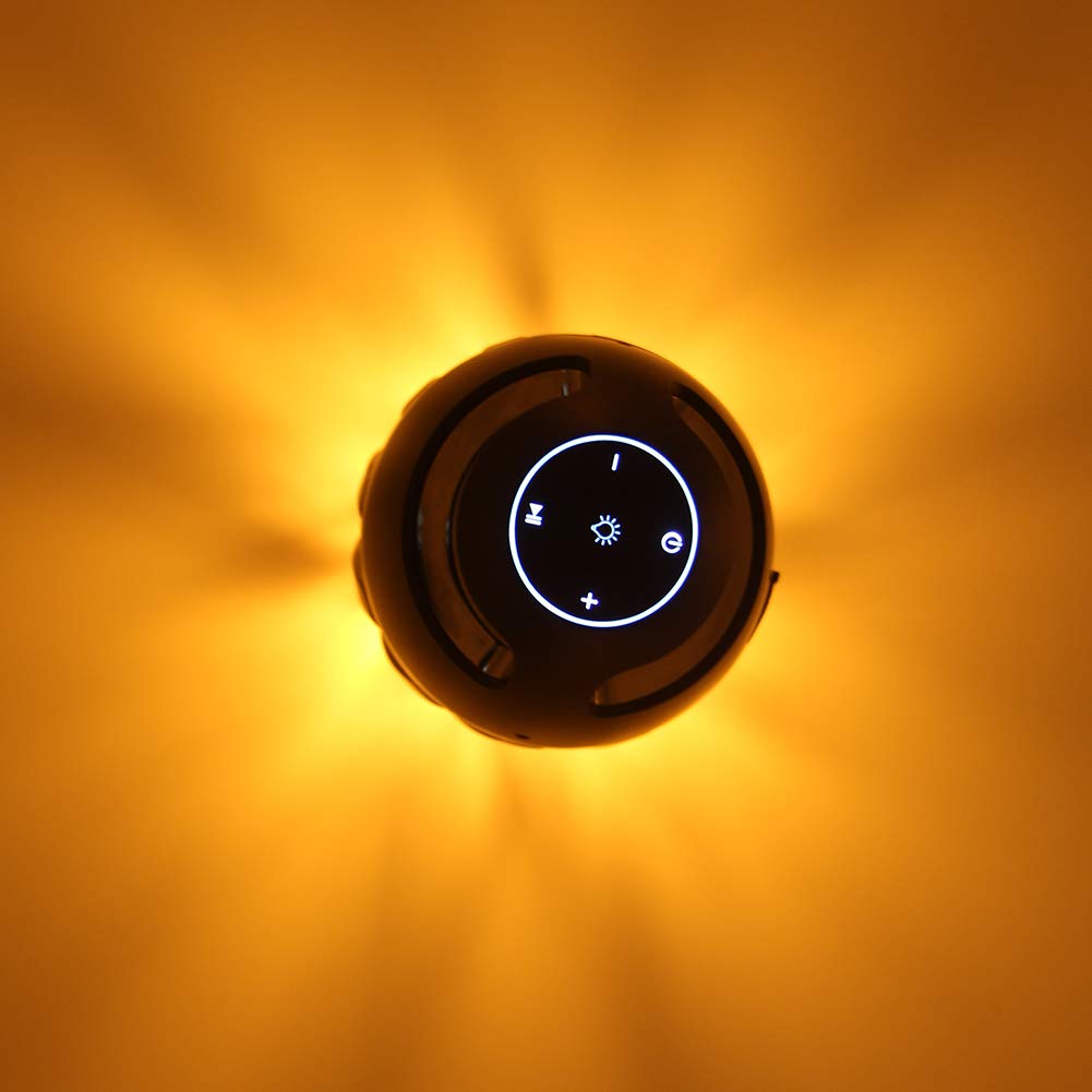 Outdoor Bluetooth Speaker With Flame Atmosphere, Electronics Gifts For Men, Women, Cool Gadgets For Porch Garden Parties, Bt5.0, 5W Stereo Sound, Waterproof Wireless Speaker With Led Torch Light