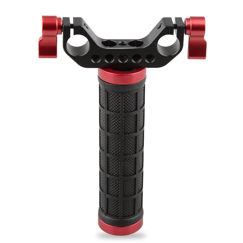 Camvate Single Mid Handle Handheld Camera Stabilizer With 15Mm Rod Clamp For Camera Hand Grip Stabilizer   1467