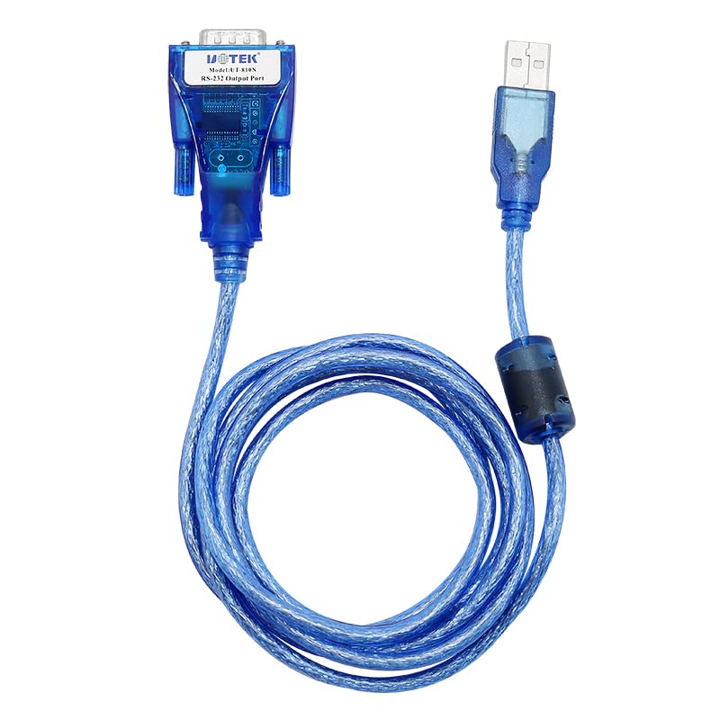 Uotek Usb To Rs232 Converter Usb To Rs 232 Adapter Cable 4.9Ft With Pl Chipset Usb Serial Converter Supports Win 10/8/7/Xp/Vista