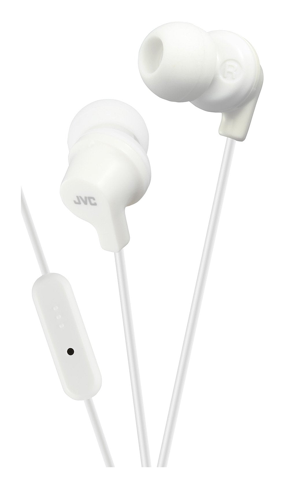 JVC in-Ear Headphones with Microphone (White), JVCHAFR15W