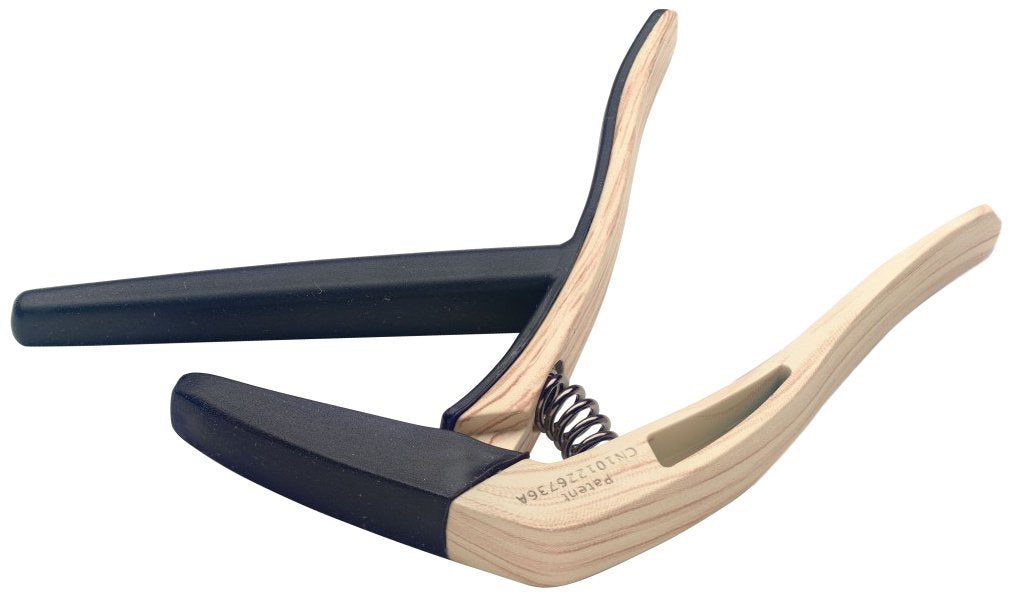 Stagg ScpxFl Clwood Curved Trigger Capo For Classical Guitar  Light Wood