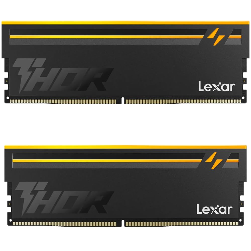 Lexar ME LD5U16G60C38BVKGN 16GB UDIMM DDR5 6000 Black CL38 THOR RGB 2nd Gen