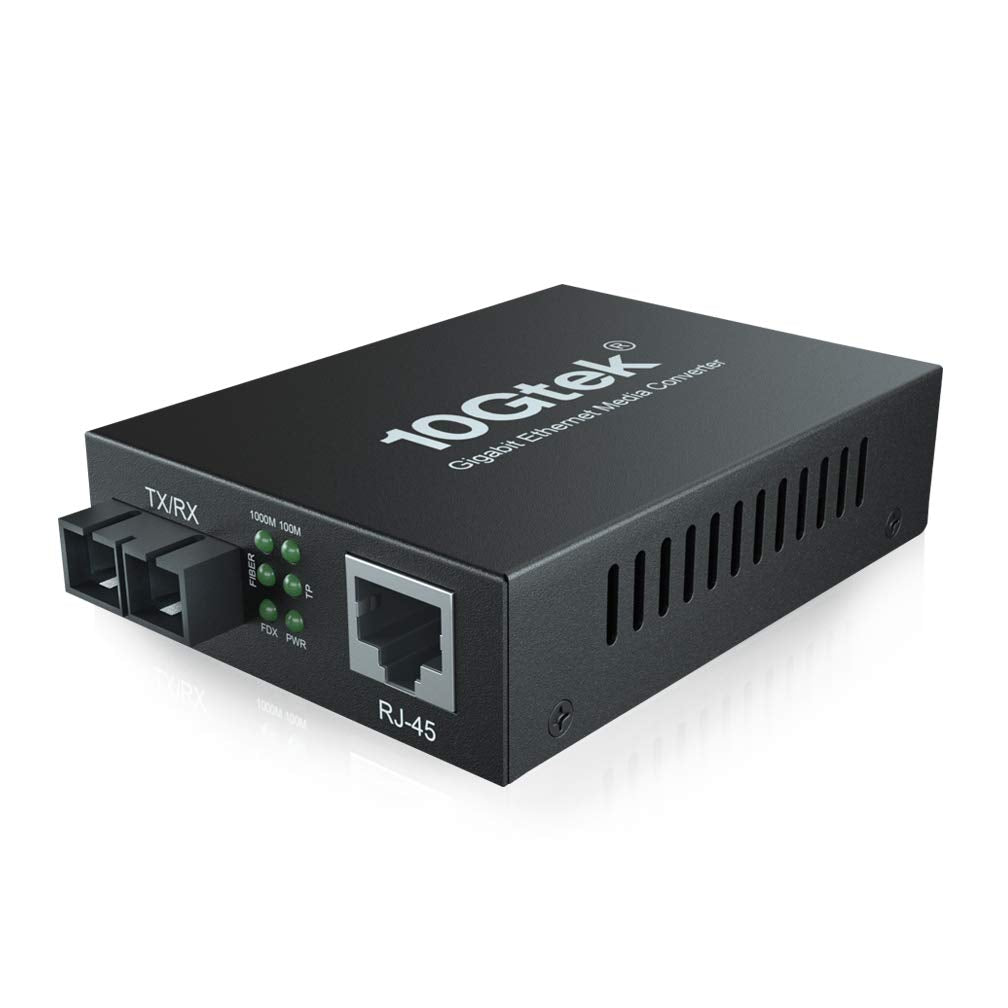 1.25G Gigabit Singlemode Sc Fiber To Ethernet Media Converter, Smf Dual Sc Fiber To Ethernet Copper Rj45 Converter For 10/100/10