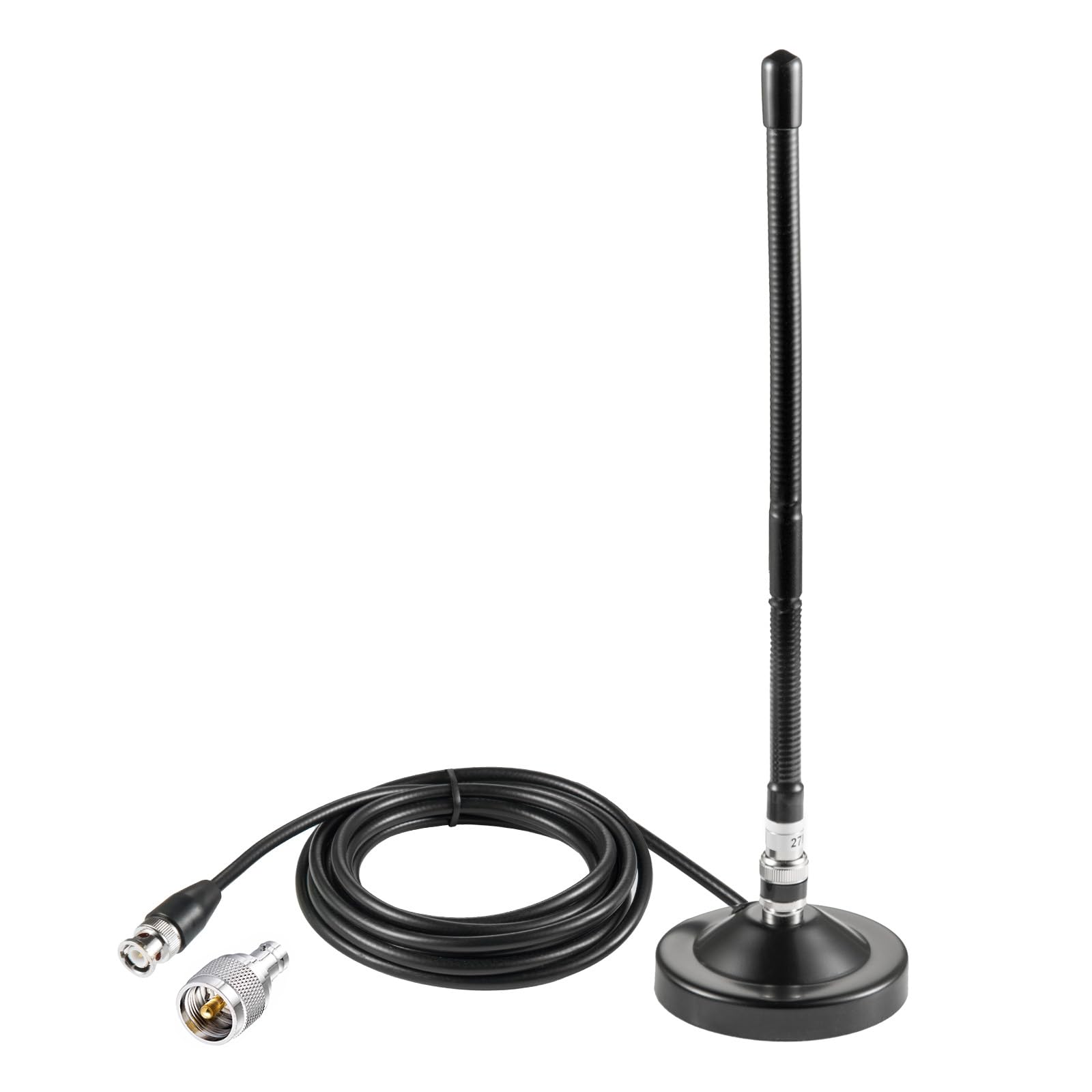 Long Range 27Mhz Heavy Duty Magnetic Base Station Soft Whip Cb Radio Antenna Kit For Cobra Midland Uniden Maxon President Anyton