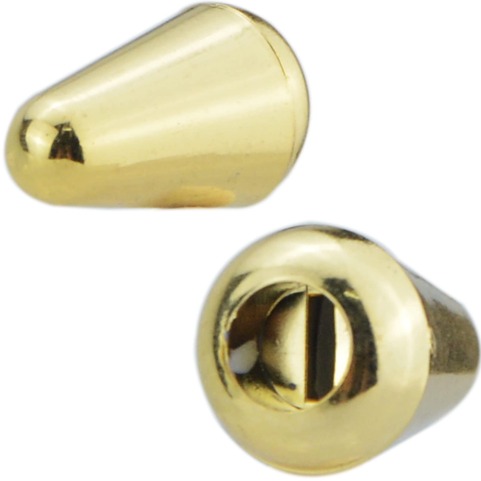 Wwomusic Gold Toggle Switch Tip Knob Caps For Electric Guitar 5 Way Toggle Pickup Selector Switches (2 Pack)
