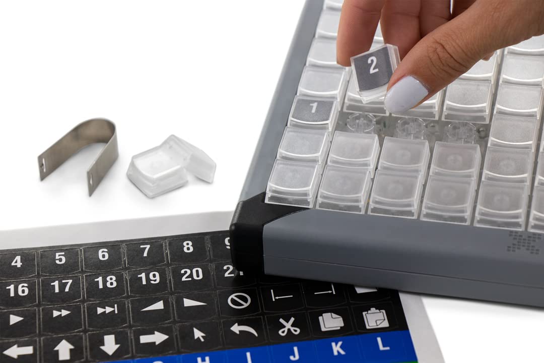 X-keys XK-80 Programmable USB Keypad - 80 Keys, Black and Grey, Plastic Material