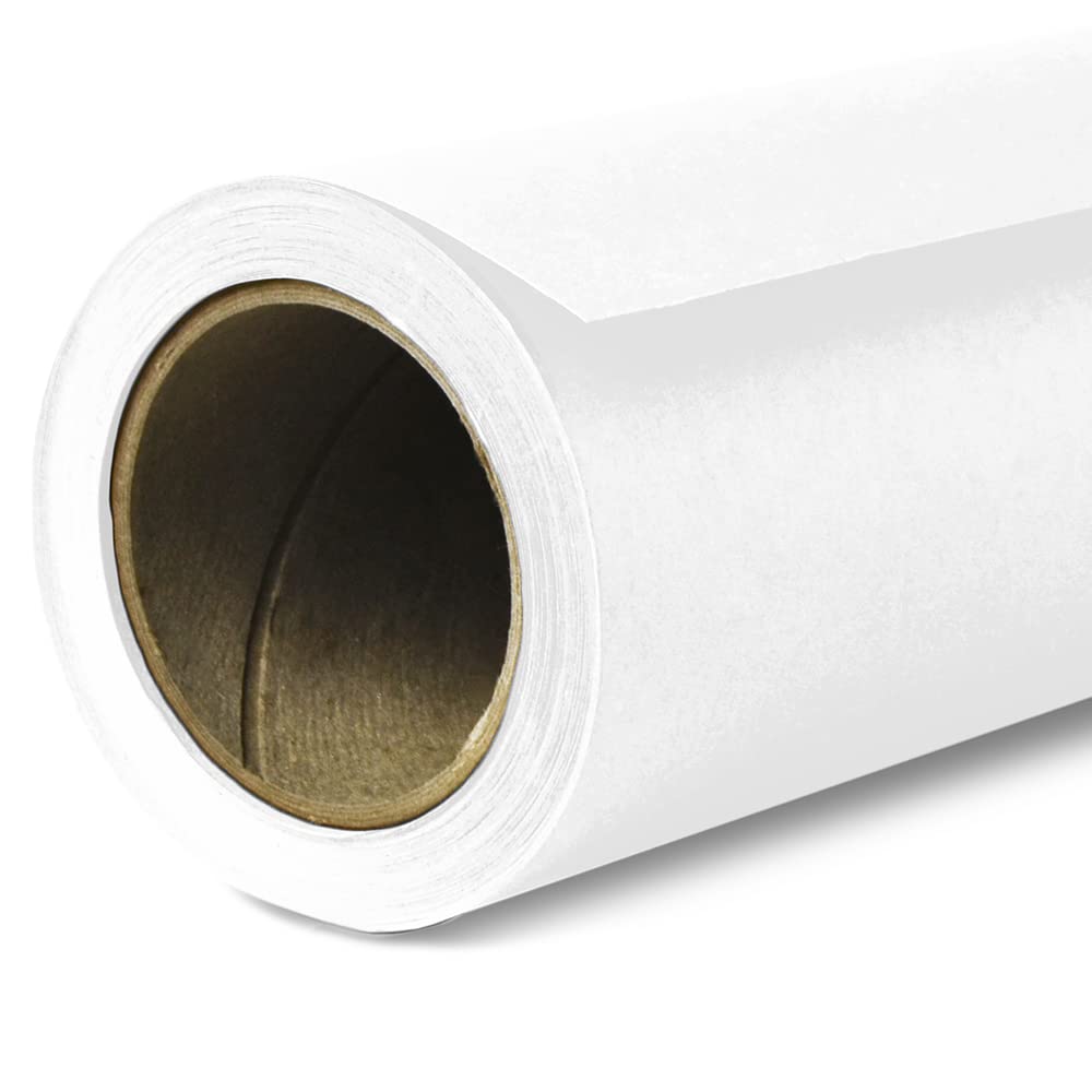Savage Seamless Paper Photography Backdrop   Color #66 Pure White, Size 26 Inches Wide X 36 Feet Long, Backdrop For Tabletop Product Photography And Crafting   Made In Usa