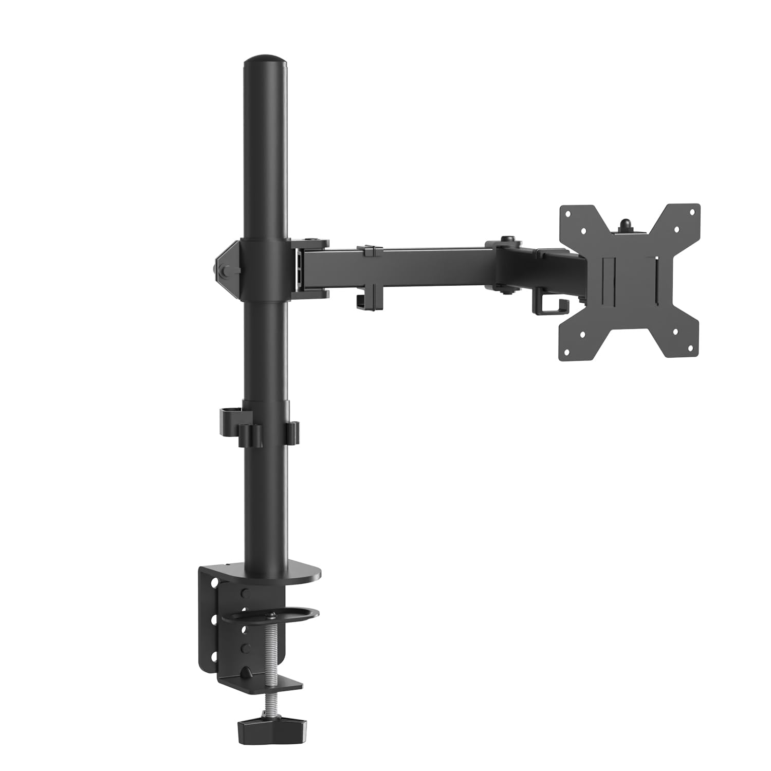 Striff 180 Adjustable Single Monitor Stand Arm Desk Mount | Ergonomic Gas Spring Vesa Bracket (75X75Mm & 100X100Mm) For 1332 