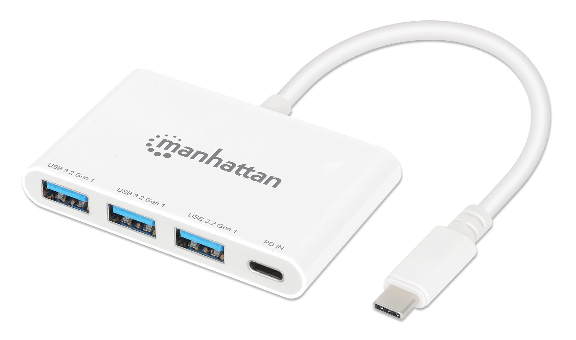 Manhattan 3-Port USB 3.0 Type-C Hub with Power Delivery