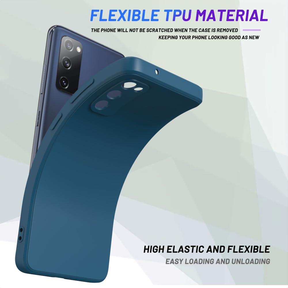 Wogroo For Samsung Galaxy S20 Fe Case Dark Blue, Scratch Resistant With Soft Touch, Slim Thin Phone Cover For Samsung Galaxy S20