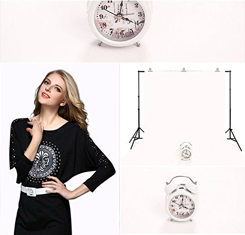 Lylycty 5X7Ft Photography Background Non Woven Fabric Solid Color White Screen Photo Backdrop Studio Photography Props Ly061