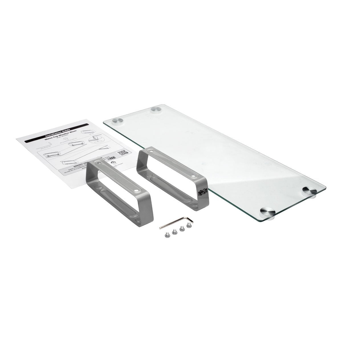 Tripp Lite Universal Monitor Riser Stand, Glass, Computer, Laptop, Printers 3 (Mr2208G)