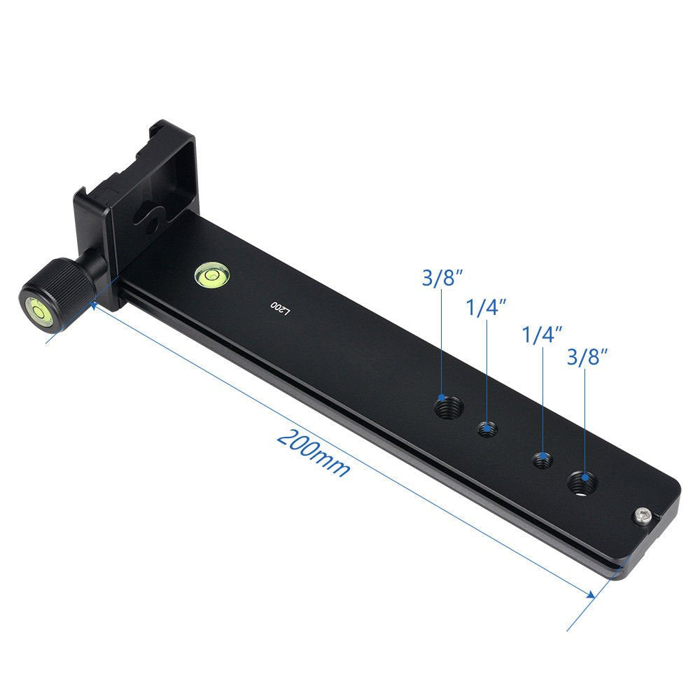 Fotga L200 10Kg/22Lb Load Telephoto Lens Quick Release Plate Long Focus Support Holder For Tripod Ball Head Dslr Camera Compatib