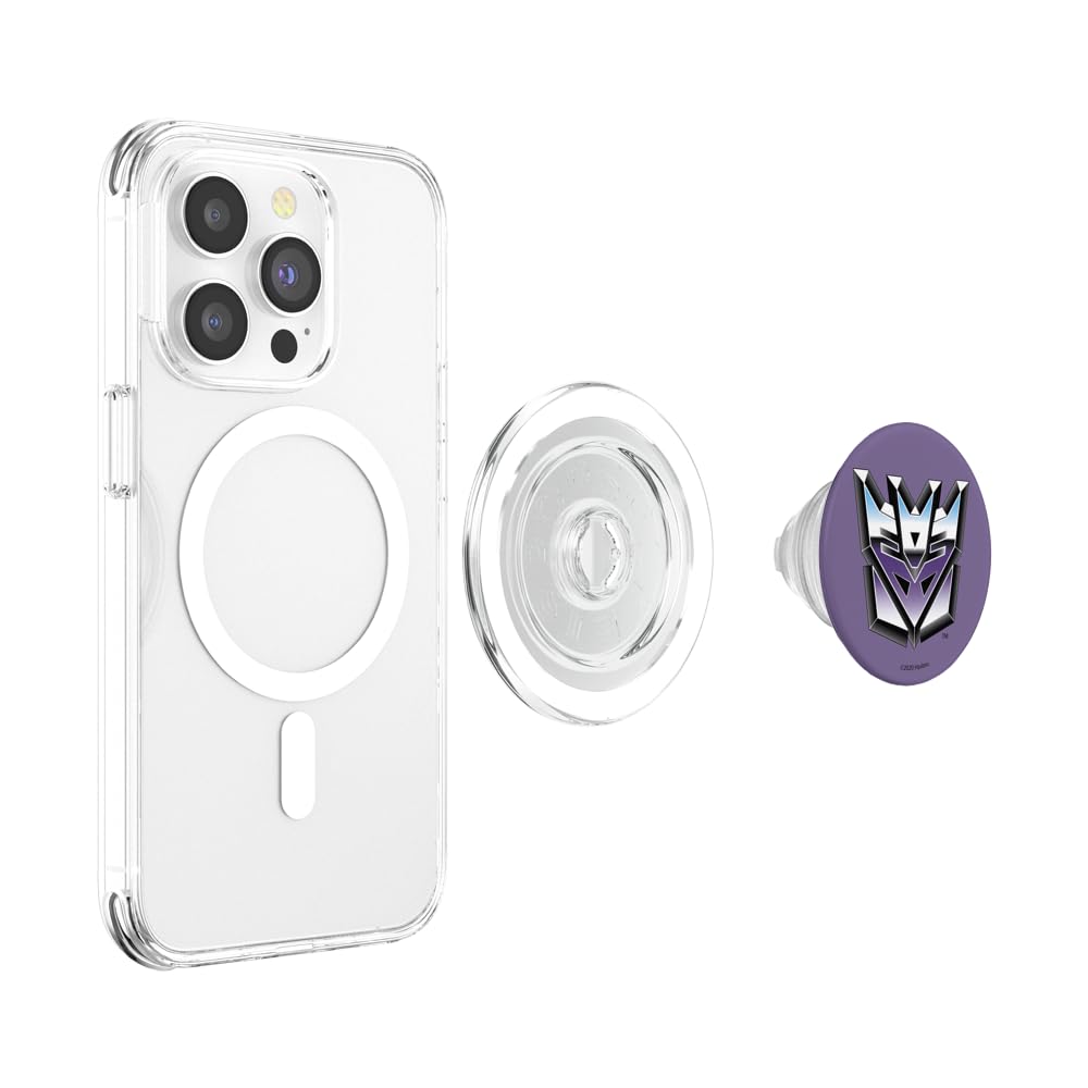 Transformers Decepticon Chrome Logo Popsockets Magsafe Popgrip For Iphone