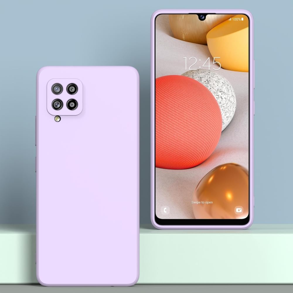 Wogroo For Samsung Galaxy A42 Case Purple, Scratch Resistant With Soft Touch, Slim Thin Phone Cover For Samsung Galaxy A42