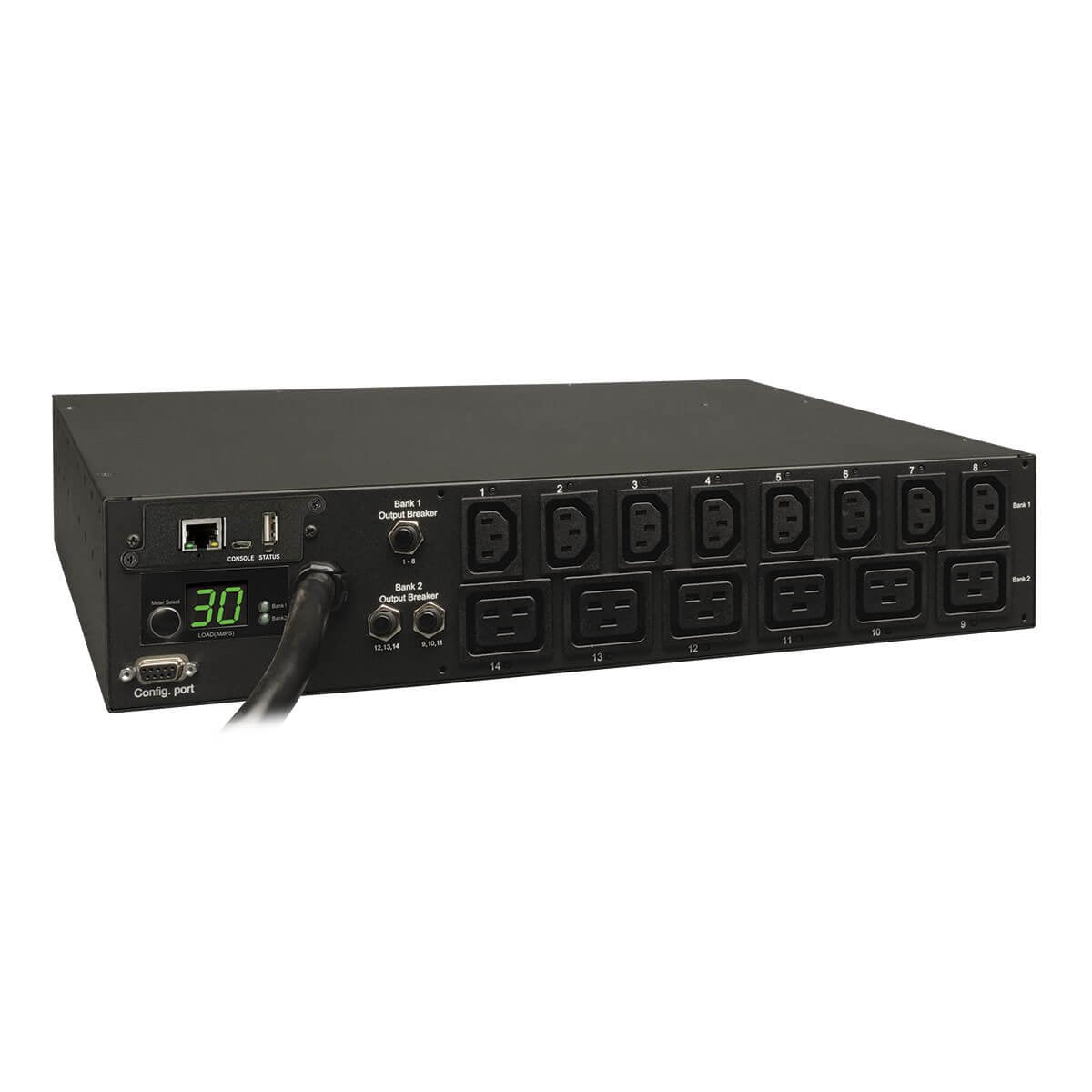 Tripp Lite 5.8Kw Single Phase Switched Pdu With Lx Platform Interface, 208/240V Outlets (8 C13 & 6 C19), L6 30P Input, 15Ft Cord