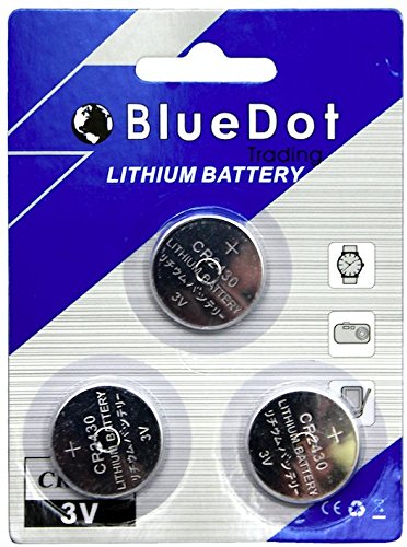 Bluedot Trading 3 Volt Cr2430 Lithium Coin Cell Non Rechargeable Battery For Watches, Flameless Candles, Calculators, And More.