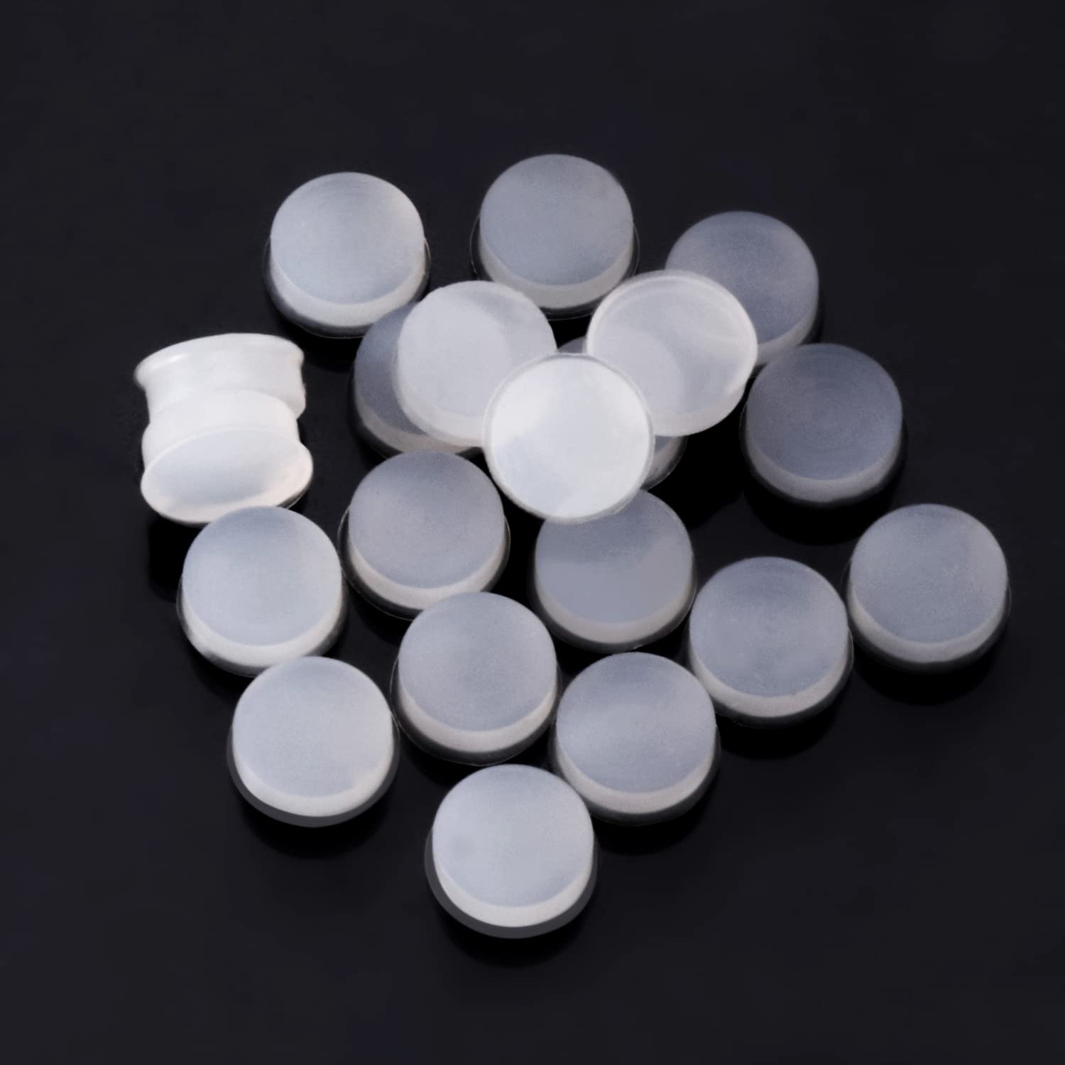 Canomo Pack Of 20 Soft Rubber Silicone Flute Plugs Open Hole Plug Flutes Repair Parts Accessories, 7 X 3Mm