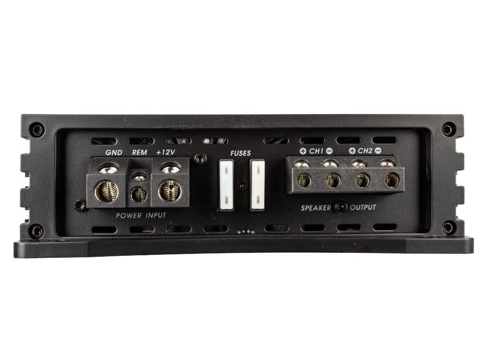 Alphasonik Na1600.2 Neuron Series 1600 Watts Max 2 Channel Car Amp With 4 Way Protection Circuitry Multi Channel Bridgeable Clas
