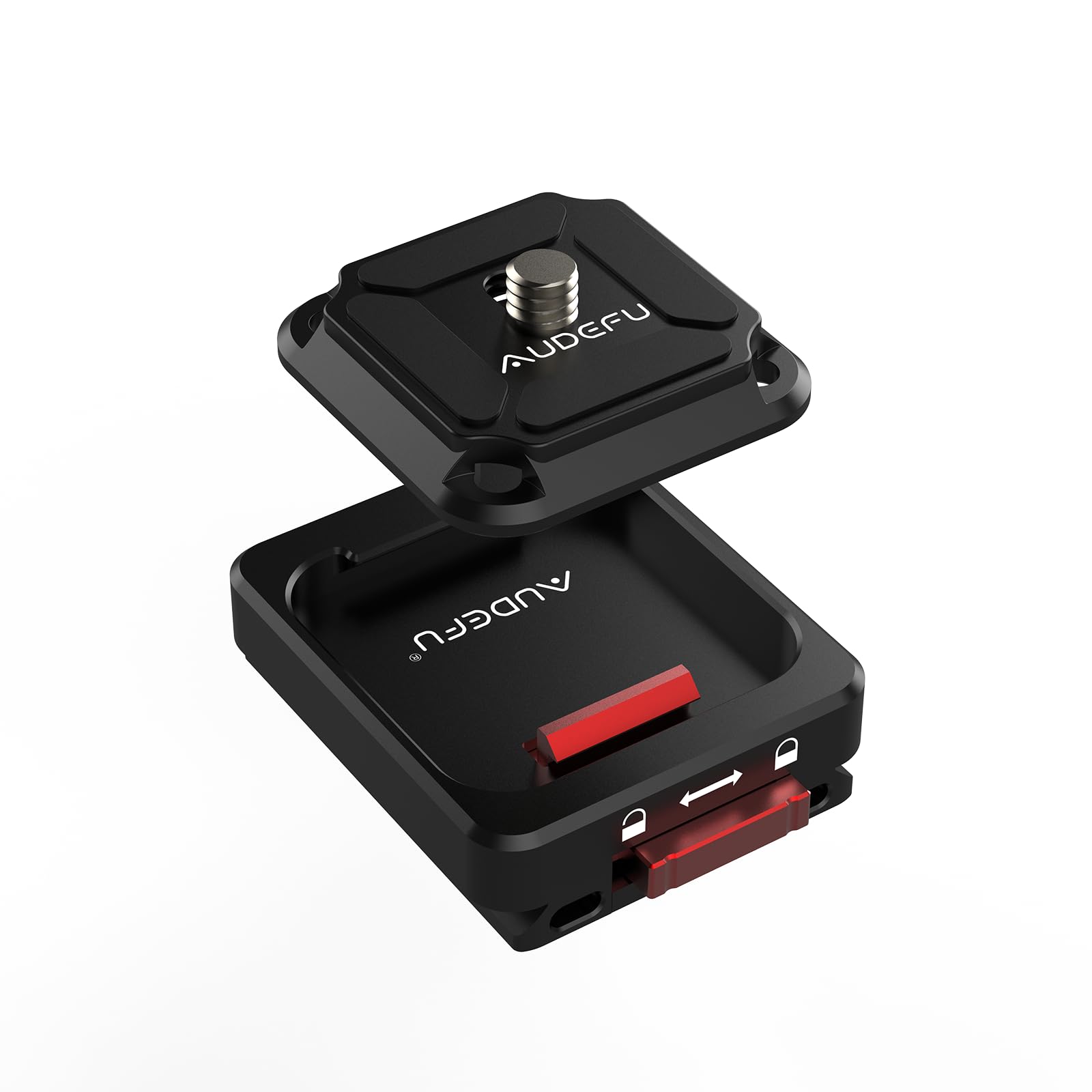 Audefu Universal Camera Quick Release Plate With Shoulder Strap Mount Qr Plate, Tripod Mount Adapter, 1/4'' To 3/8'' Screw ,Comp