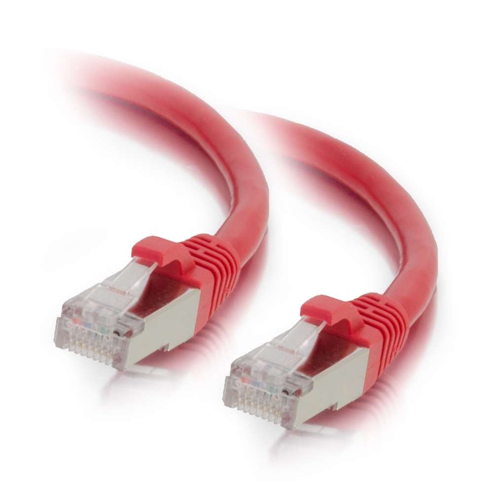 C2G Legrand   C2G Cat6 Ethernet Cable, Snagless Shielded Cat6A Patch Cable, Red Network Patch Cable, 5 Foot Snagless Stp Etherne
