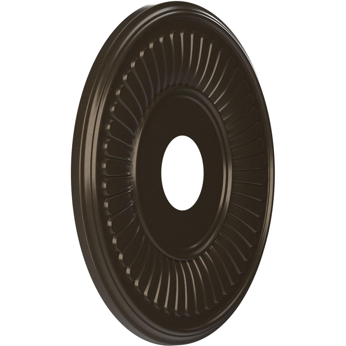16Od X 3 1/2Id X 1P Berkshire Thermoformed Pvc Ceiling Medallion (Fits Canopies Up To 7), Metallic Dark Bronze