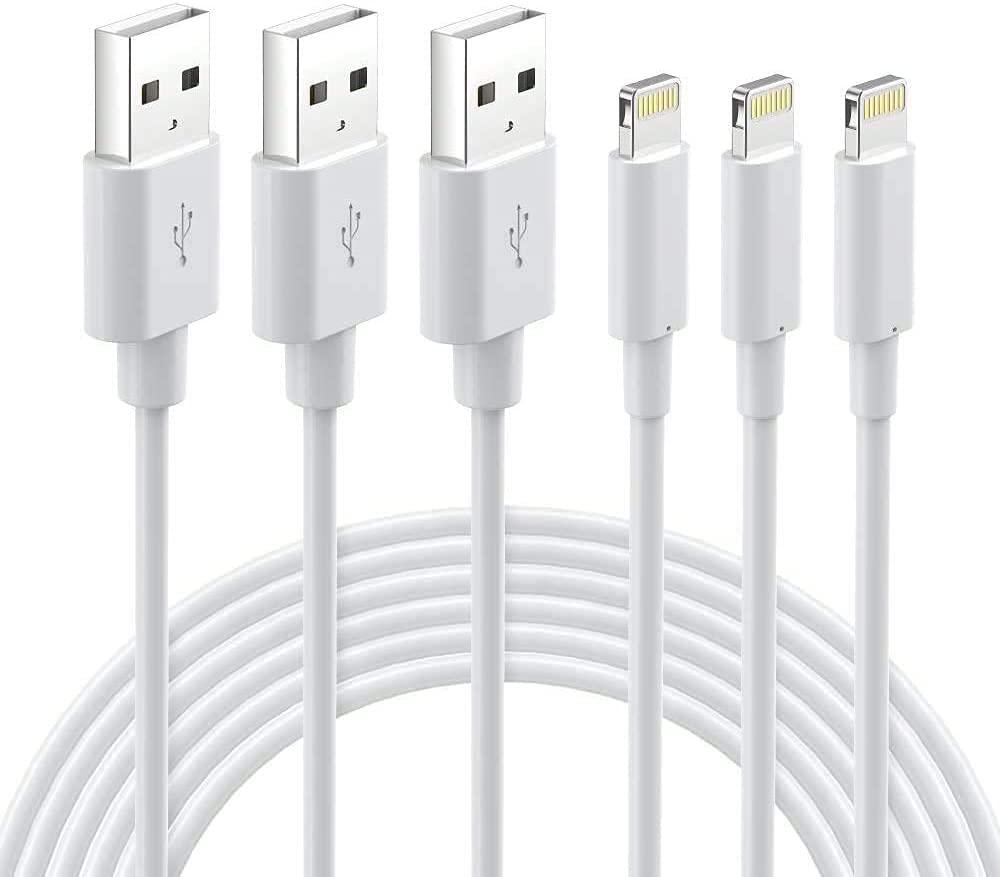Lightning Cable Mfi Certified   Iphone Charger 3Pack 6Ft Lightning To Usb A Charging Cable Cord Compatible With Iphone 14 13 12