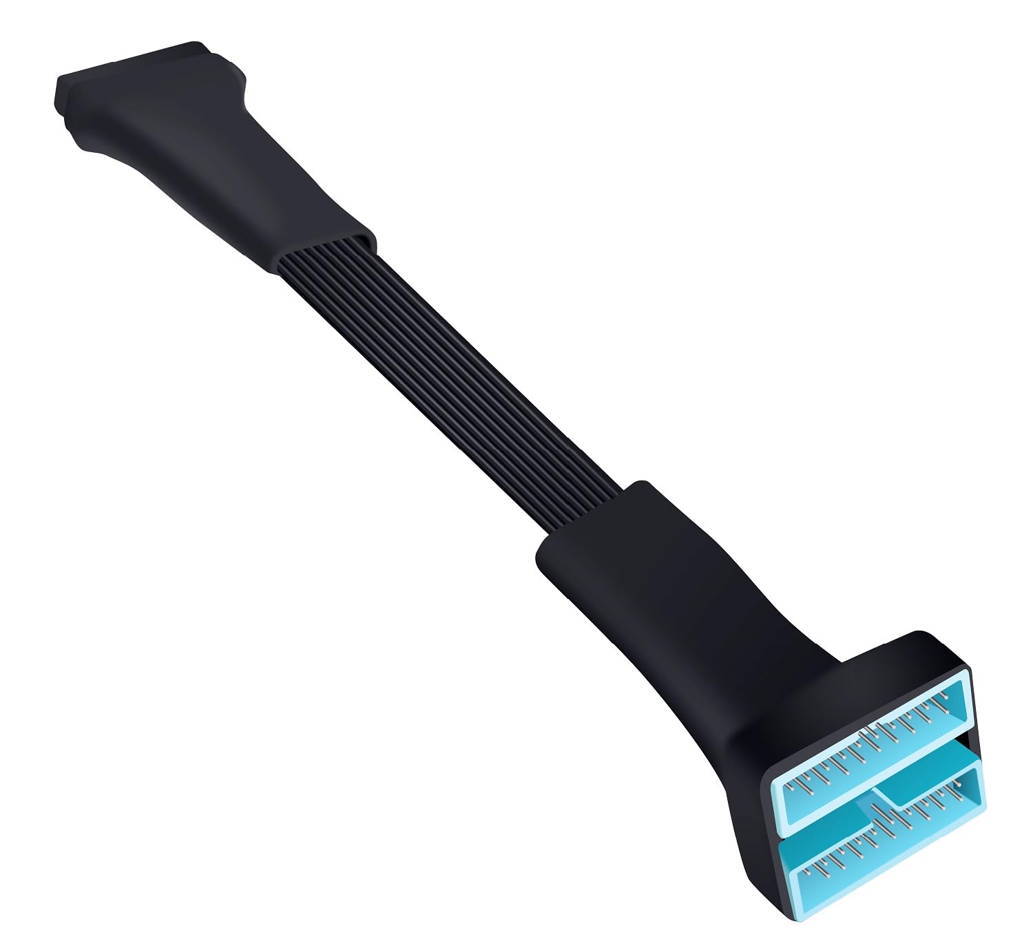 Hoxibsl Usb 3.0 Header Splitter Extension Cable,Motherboard Usb 3.0 Internal Hub Splitter,19/20 Pin 1 To 2 Y Type Cable   Diy Pr