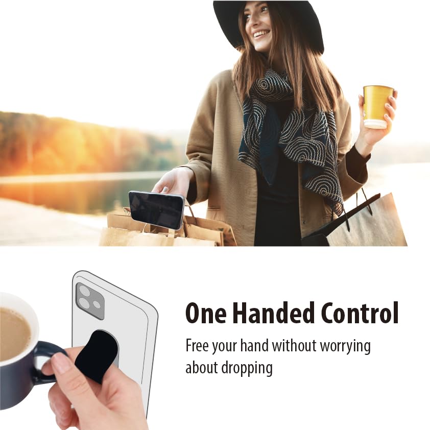 Momostick Premium Flatstick Collection, Slim Phone Grip And Stand, Adjustable Finger Loop Holder For All Smartphones, Universal