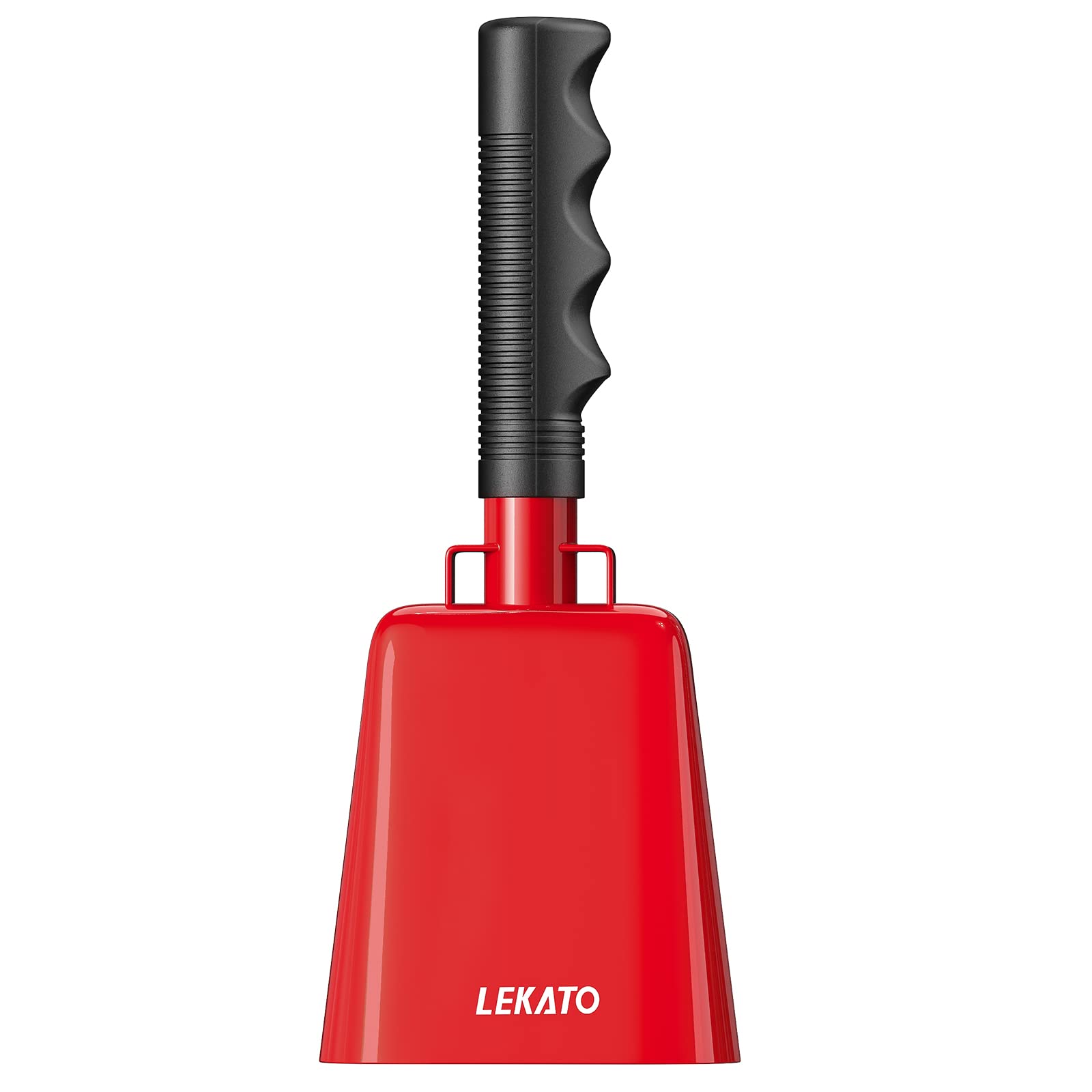 8       Steel Cow Bell, Lekato Noise Makers Cowbell With Handle, For Sport Events Cheering Hand Bell For Football Games,Party, C