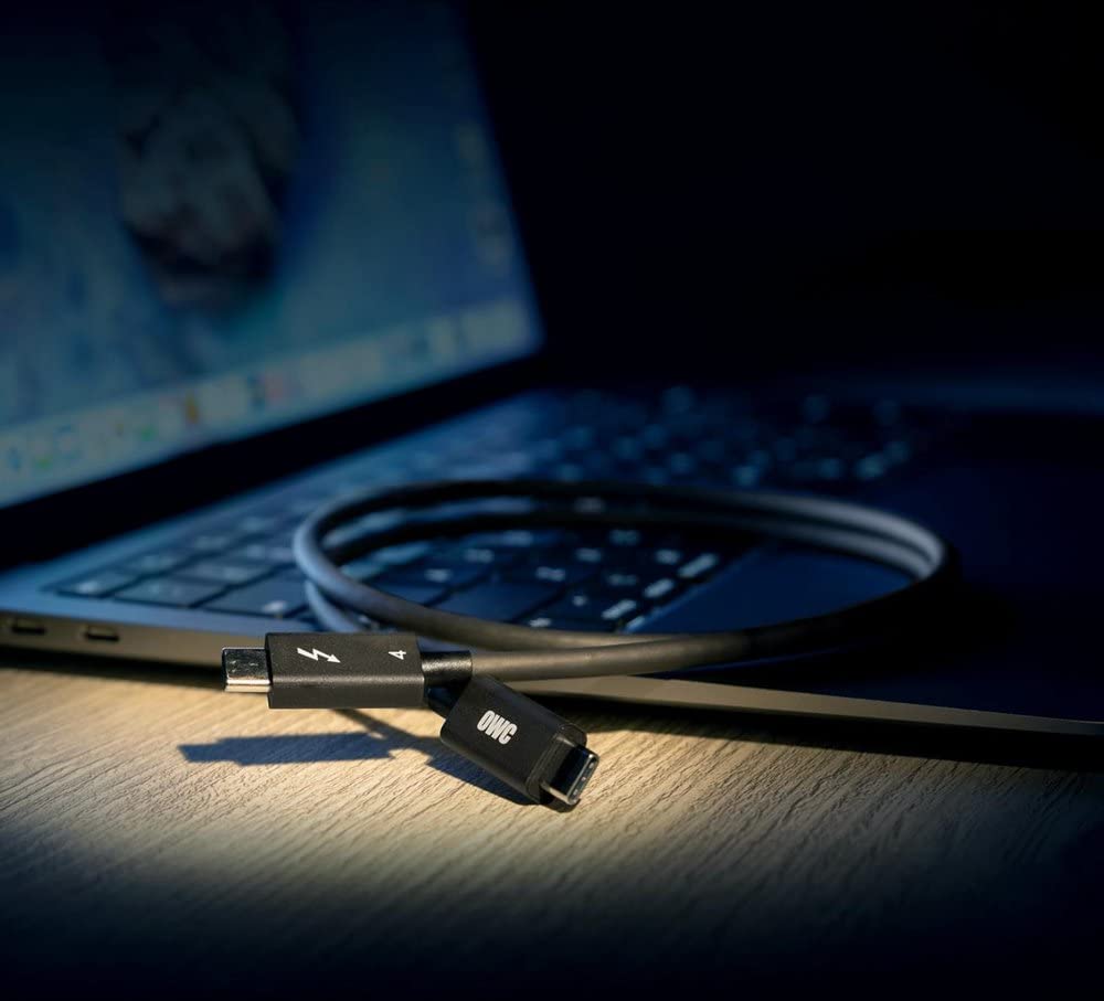 Owc Thunderbolt 4 Cable, Thunderbolt Certified, 2.0 Meter (6.56 Ft.), 40 Gb/S Data Transfer, 100W Power Charging, Compatible Wit