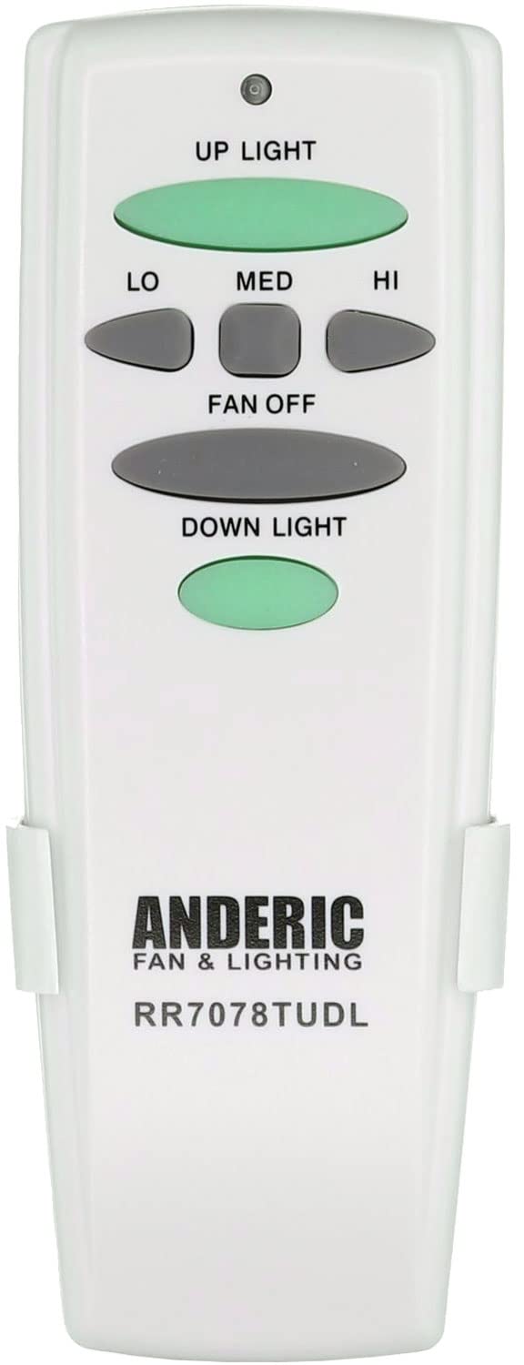 Anderic Uc7078T For Hampton Bay Ceiling Fans - Remote Control With Wall Mount Only (Receiver Not Included) - Chq7078T, Uc7078T,