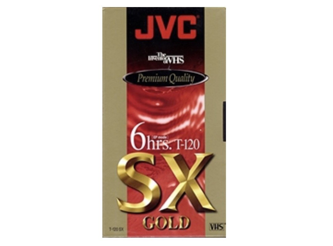 Jvc Premium Quality 6 Hrs. T 120 Sx Gold Vhs Tapes 3 Pack