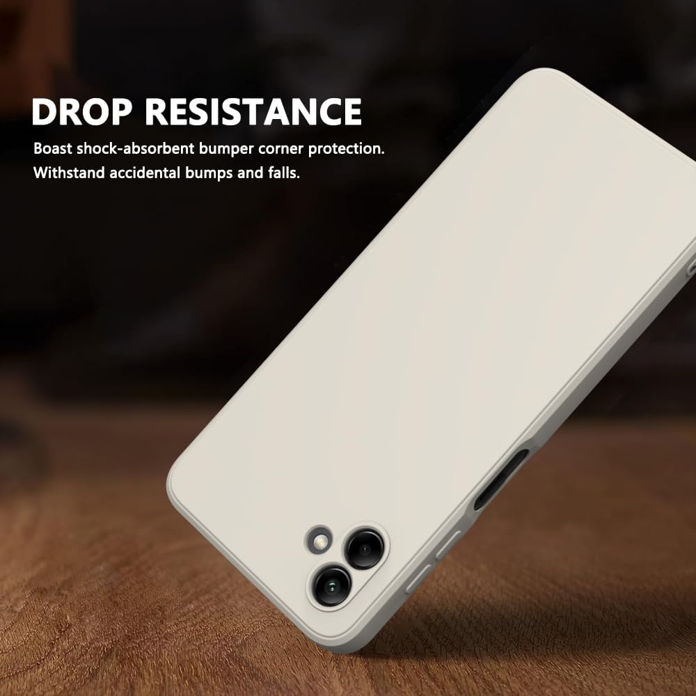 Wogroo For Samsung Galaxy A06 Case White, Scratch Resistant With Soft Touch, Slim Thin Phone Cover For Samsung Galaxy A06