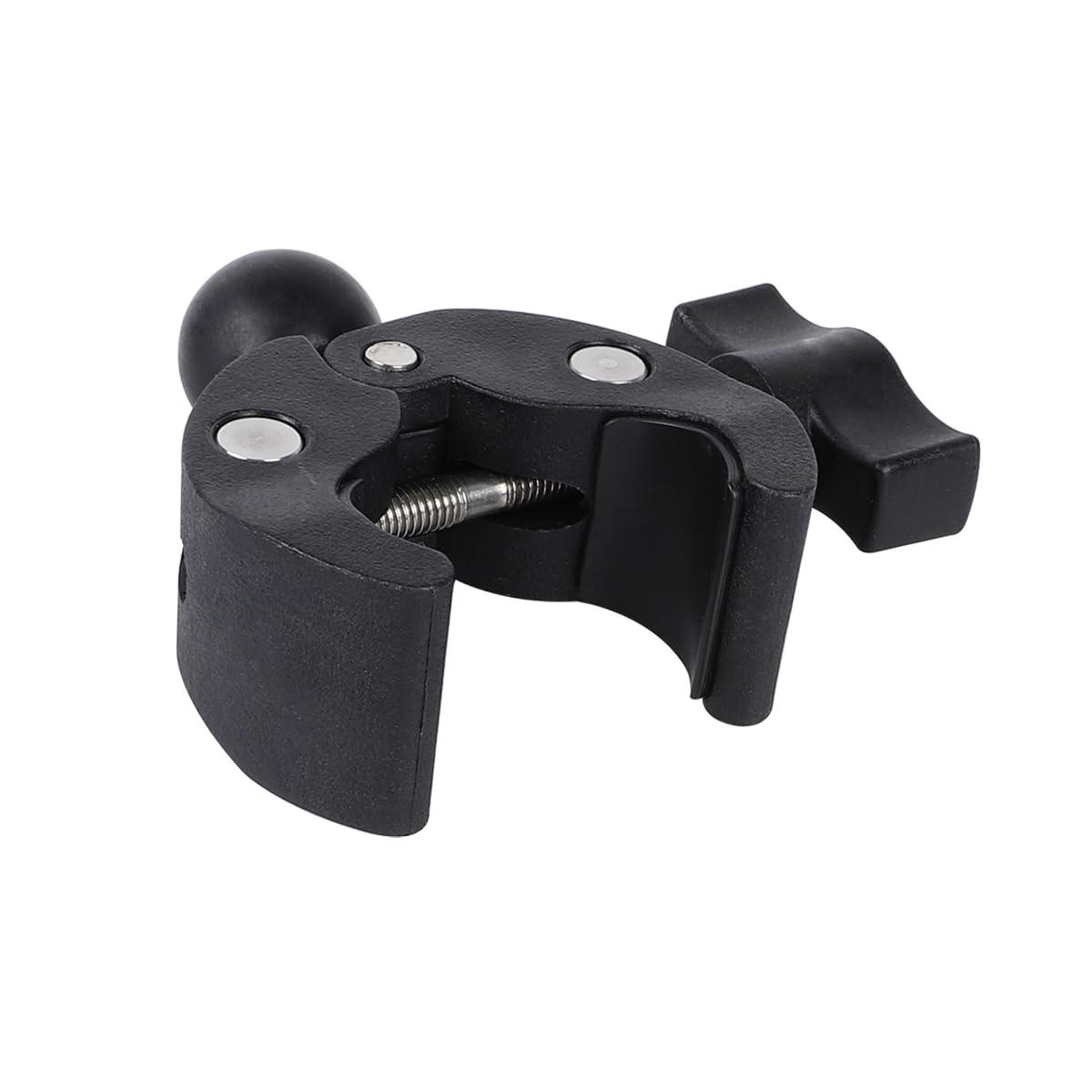 1'' Ball Adapter For Handlebar Clamp Mount Base, Compatible With Ram Mounts B Size Double Socket Arm & Bike Motorcycle Phone Mou