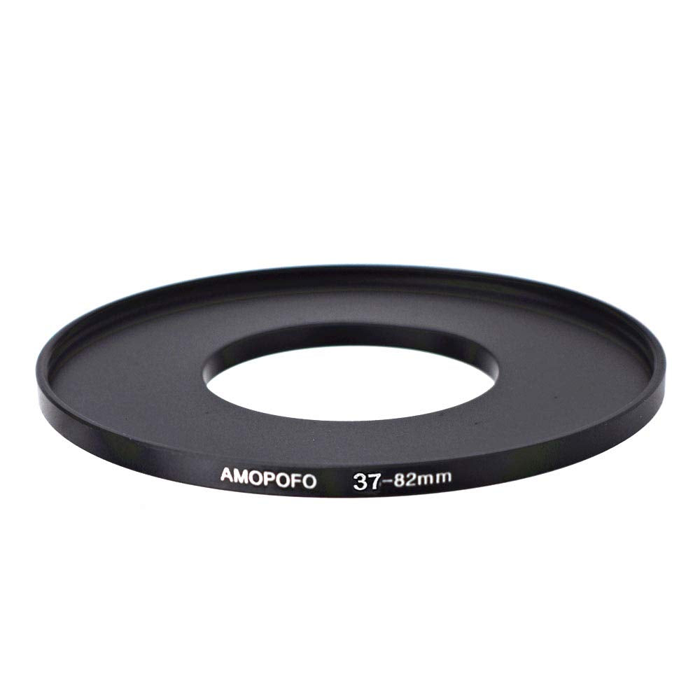 37Mm To 82Mm Step Up Lens Adapter Ring For Canon,Nikon,Sony,Fuji, Camera Lens Uv,Nd,Cpl Camera Filters,With Matte Black Electroplated Finish, Ultra Slim (37 To 82Mm)