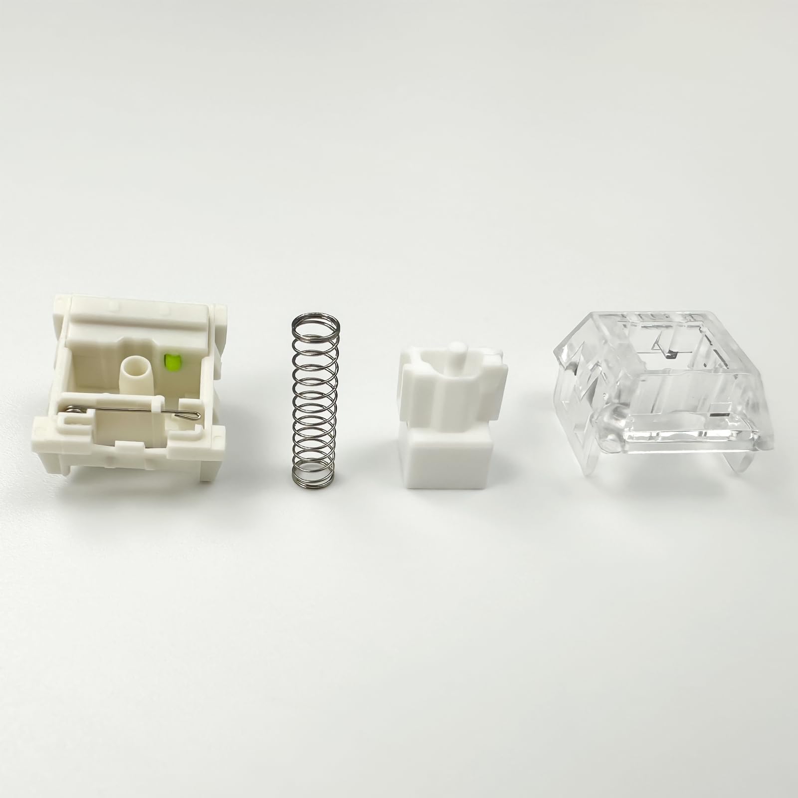 Zjmehty Kailh Box White Mechanical Keyboard Switches,3 Pin 45Gf Clicky/Speed Typing/Gaming/Waterproof Switches(90Pcs,Kailh Box W