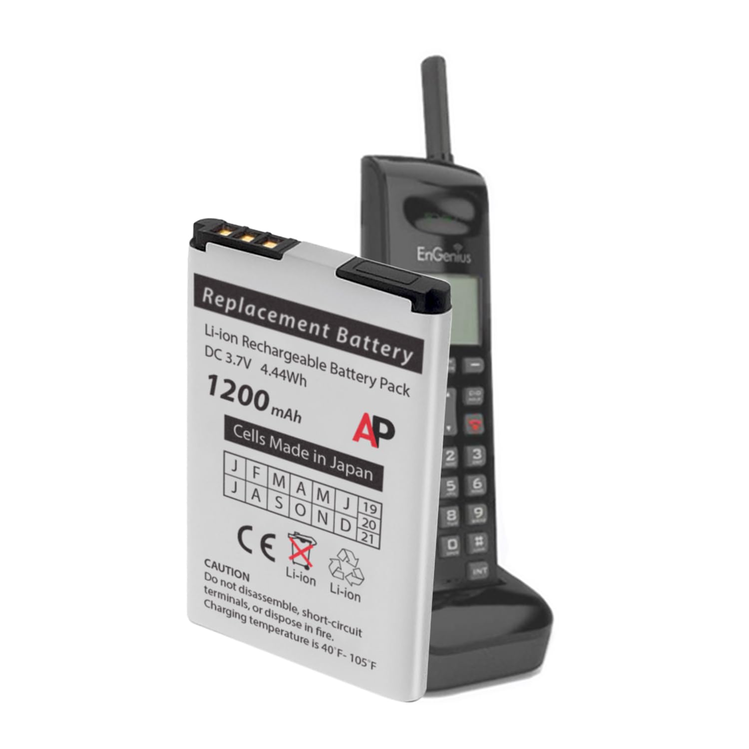 Artisan Power Replacement Battery For Engenius Freestyl2 Ep-802 Phone. 1200 Mah