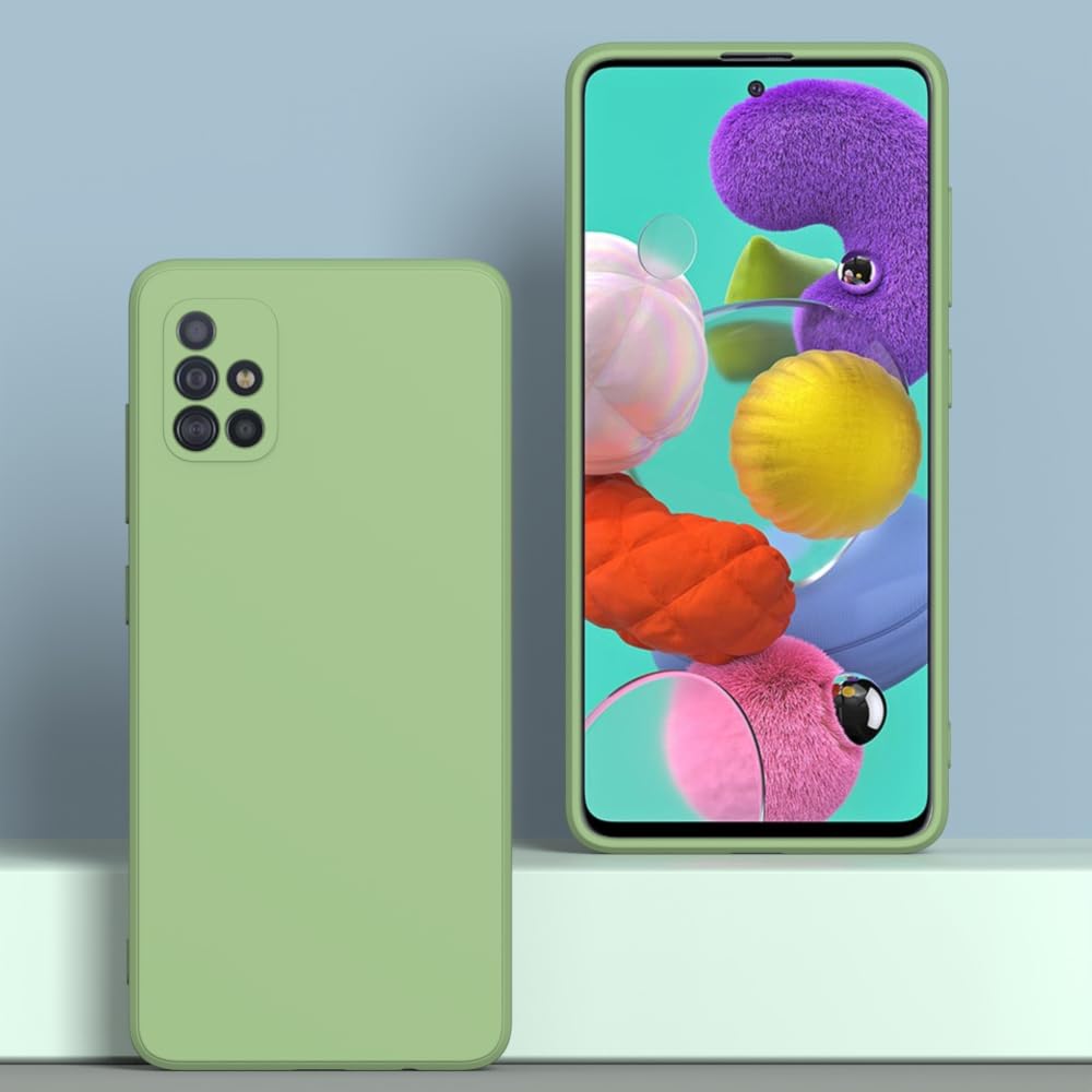 Wogroo For Samsung Galaxy A51 4G Case Green, Scratch Resistant With Soft Touch, Slim Thin Phone Cover For Samsung Galaxy A51 4G
