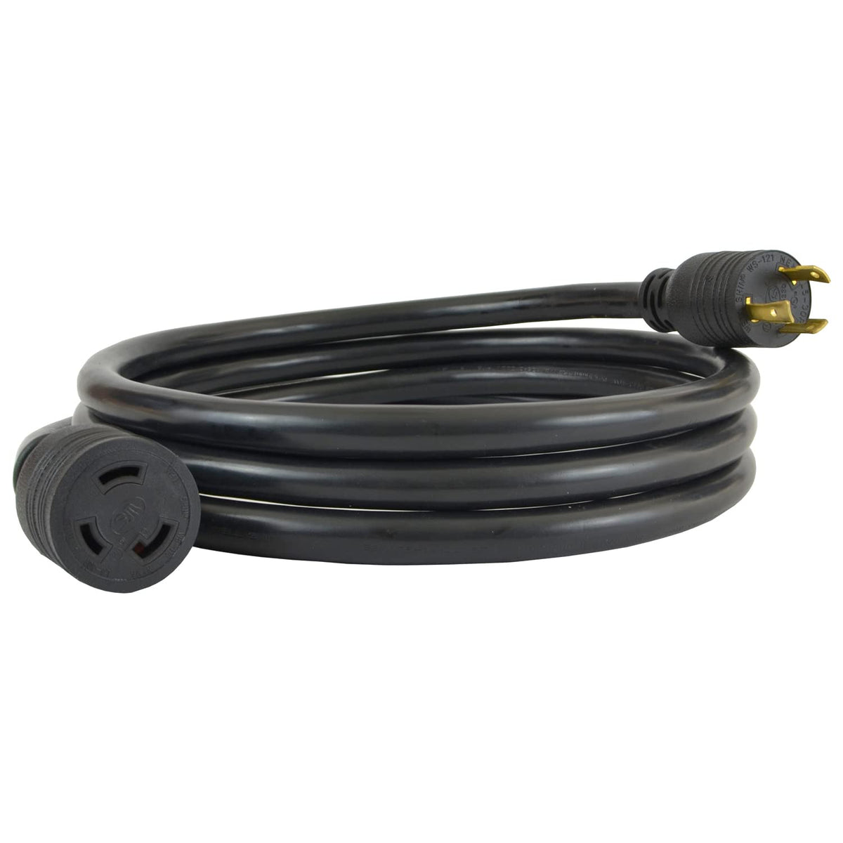 Conntek 20570: 30 Amp L5 30 Locking Style Generator Extension Cord Black 10 Feet