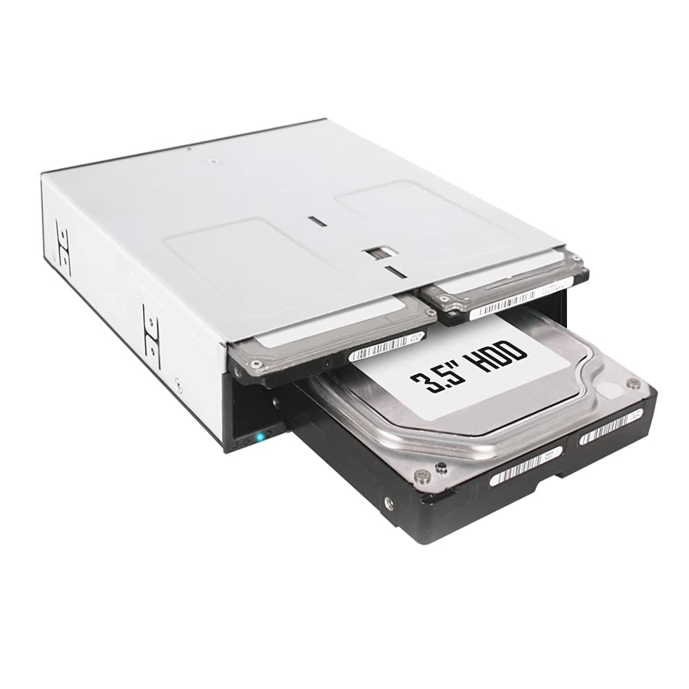ICY DOCK 3 Bay 2 x 2.5 & 1 x 3.5 SATA HDD/SSD Hot Swap Backplane Docking Enclosure for 5.25 Bay | flexiDOCK MB095SPB