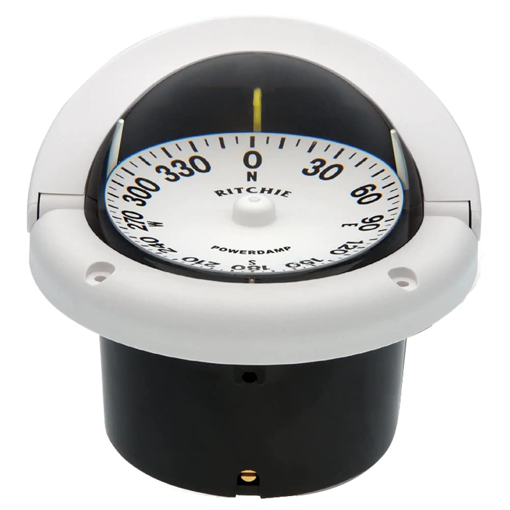 Ritchie Hf 742W Helmsman Compass   Flush Mount   White