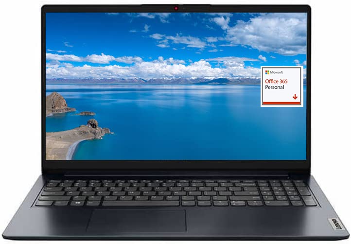 Lenovo Ideapad 1 15.6'' Fhd Laptop Newest, Intel Pentium Silver N6000, 12Gb Ram, 256Gb Pcie Ssd+128Gb Emmc, 1 Year Microsoft Off