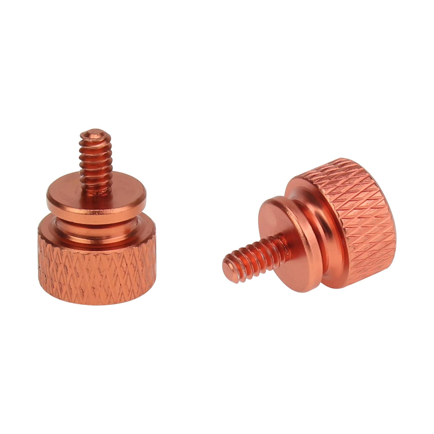 HELIFOUNER Computer Case Thumbscrews 6-32 Thread Anodized Aluminum Orange 10-Pack