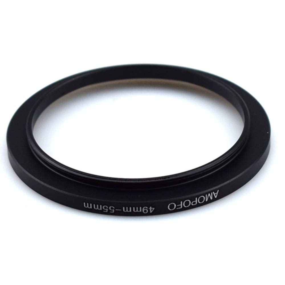 49Mm To 55Mm Step Up Ring Filter Adapter/49Mm To 55Mm Camera Filter Ring ;Compatible All Brands 49Mm Lens And 55Mm Uv,Nd,Cpl,Metal Step Up Ring