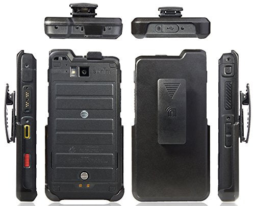 Holster For Sonim Xp8, Nakedcellphone Black [Rotating/Ratchet] Belt Clip Case [With Kickstand] For Sonim Xp8 Phone (Xp8800)