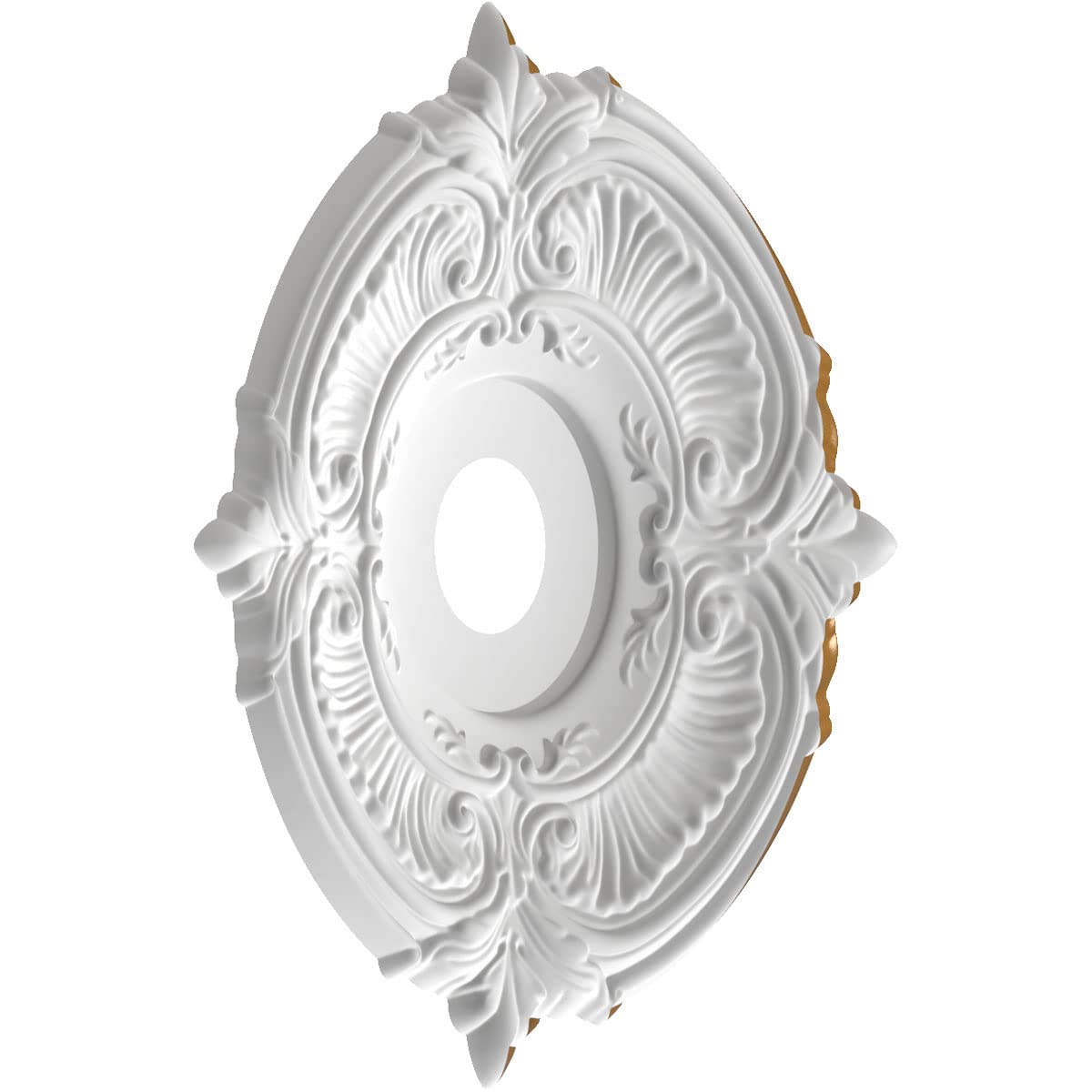 Ekena Millwork Cmp19Atdvg Attica Thermoformed Pvc Ceiling Medallion (Fits Canopies Up To 6 3/4''), 19''Od X 3 1/2''Id X 1''P, Un