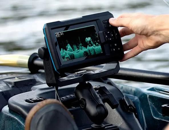 Windfrd 1.5'' Ball Short Arm Fish Finder Mount, Marine Electronic Mount, Universal Mounting Plate With 1.5 Inches / 38Mm / C Siz